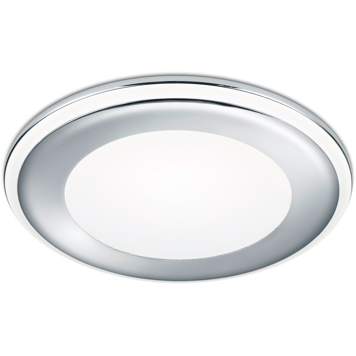 LED Spot - Einbauspot - Trion Auran - 10W - Warmweiß 3000K - Rund - Matt Chrom - Kunststoff