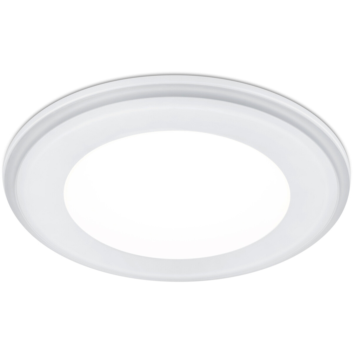 LED Spot - Einbauspot - Trion Auran - 10W - Warmweiß 3000K - Rund - Mattweiß - Kunststoff