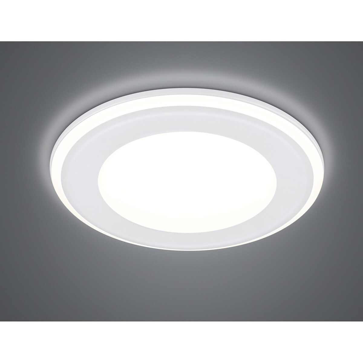 LED Spot - Einbauspot - Trion Auran - 10W - Warmweiß 3000K - Rund - Mattweiß - Kunststoff