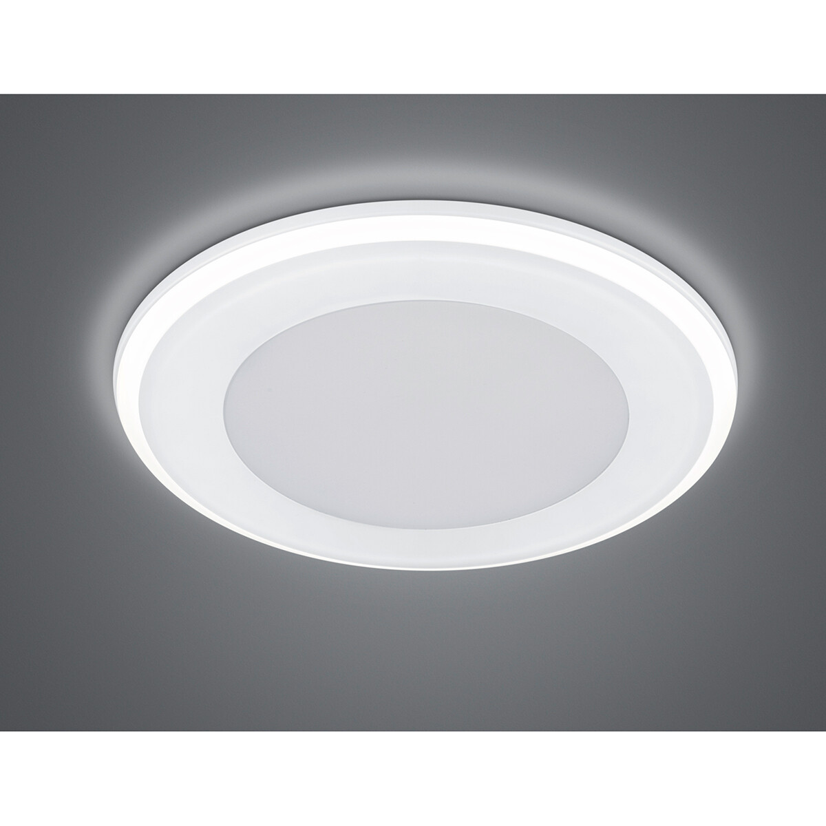 LED Spot - Einbauspot - Trion Auran - 10W - Warmweiß 3000K - Rund - Mattweiß - Kunststoff