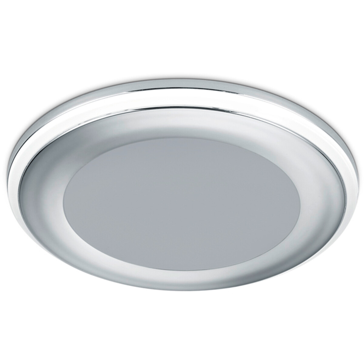 LED Spot - Einbauspot - Trion Auran - 5W - Warmweiß 3000K - Rund - Matt Chrom - Kunststoff