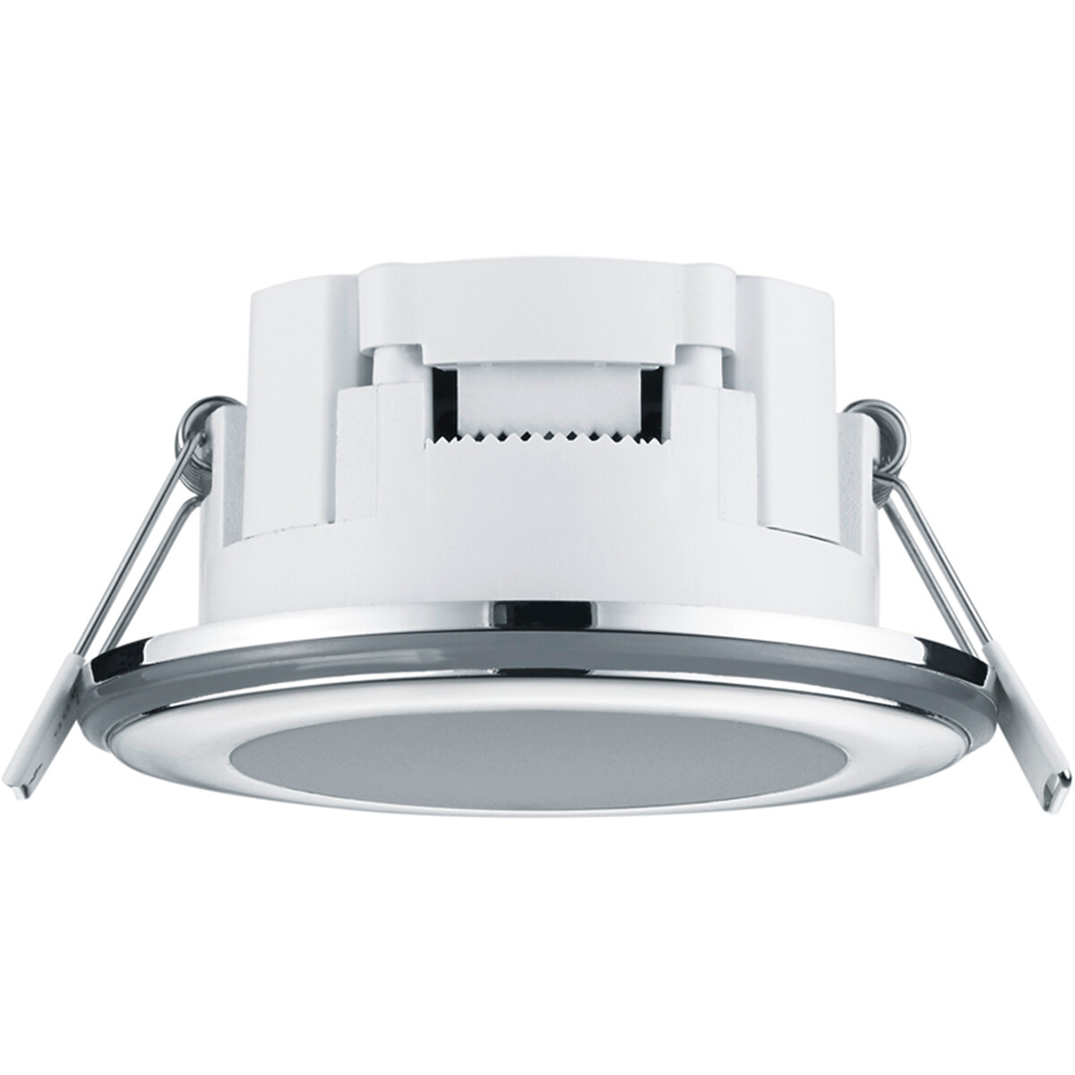 LED Spot - Einbauspot - Trion Auran - 5W - Warmweiß 3000K - Rund - Matt Chrom - Kunststoff