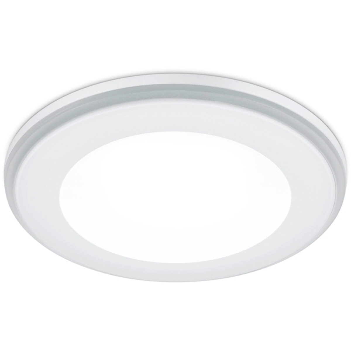 LED Spot - Einbauspot - Trion Auran - 5W - Warmweiß 3000K - Rund - Mattweiß - Kunststoff