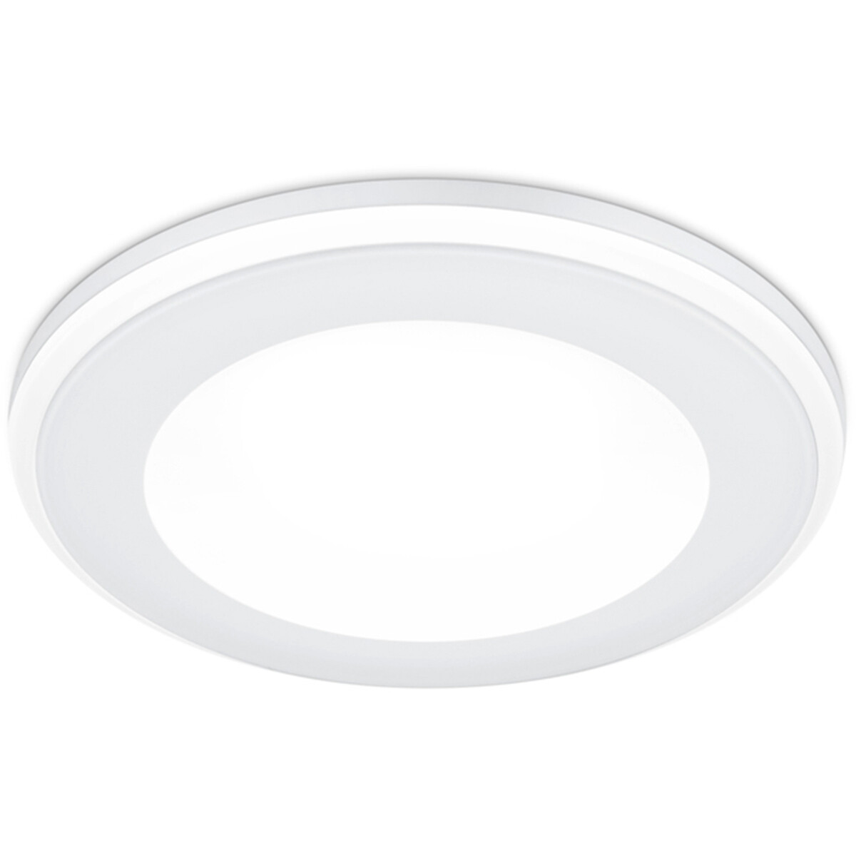 LED Spot - Einbauspot - Trion Auran - 5W - Warmweiß 3000K - Rund - Mattweiß - Kunststoff