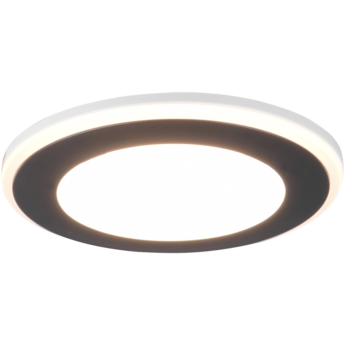 LED Spot - Einbauspot - Trion Auran - 5W - Warmweiß 3000K - Rund - Matt Schwarz - Kunststoff