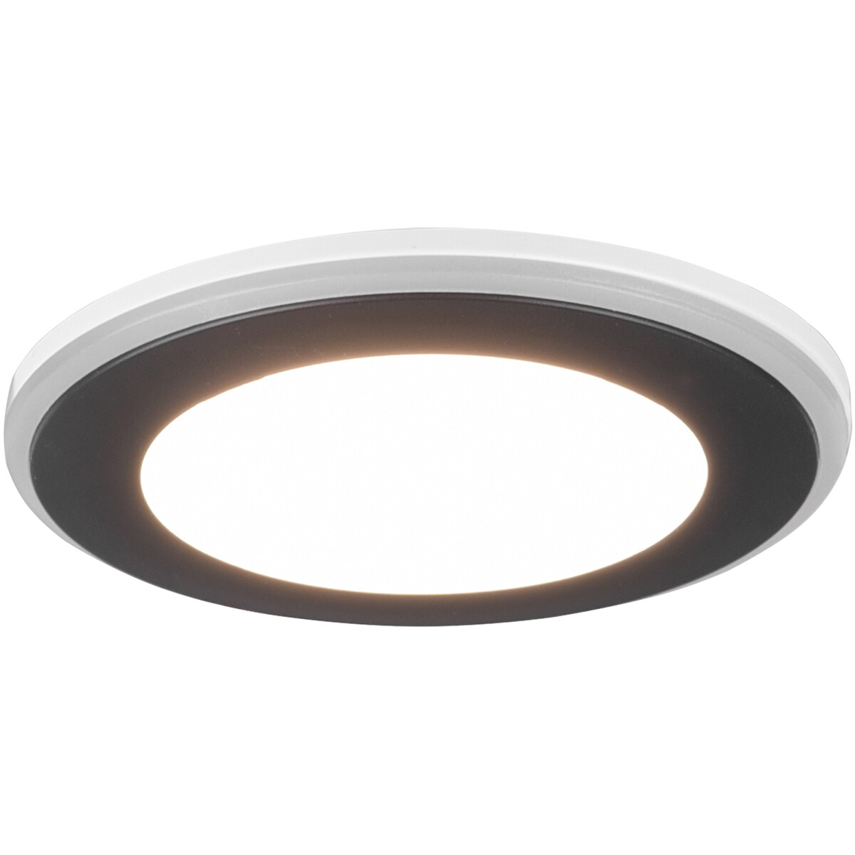 LED Spot - Einbauspot - Trion Auran - 5W - Warmweiß 3000K - Rund - Matt Schwarz - Kunststoff