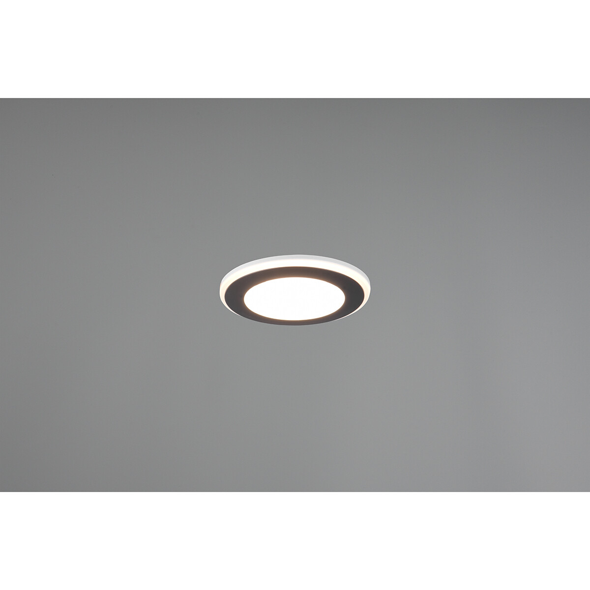 LED Spot - Einbauspot - Trion Auran - 5W - Warmweiß 3000K - Rund - Matt Schwarz - Kunststoff