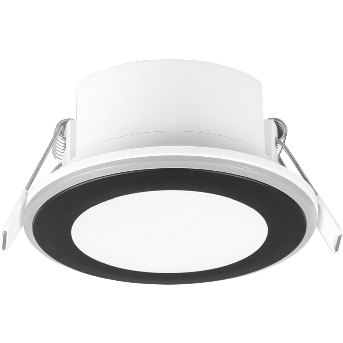 LED Spot - Einbauspot - Trion Auran - 5W - Warmweiß 3000K - Rund - Matt Schwarz - Kunststoff