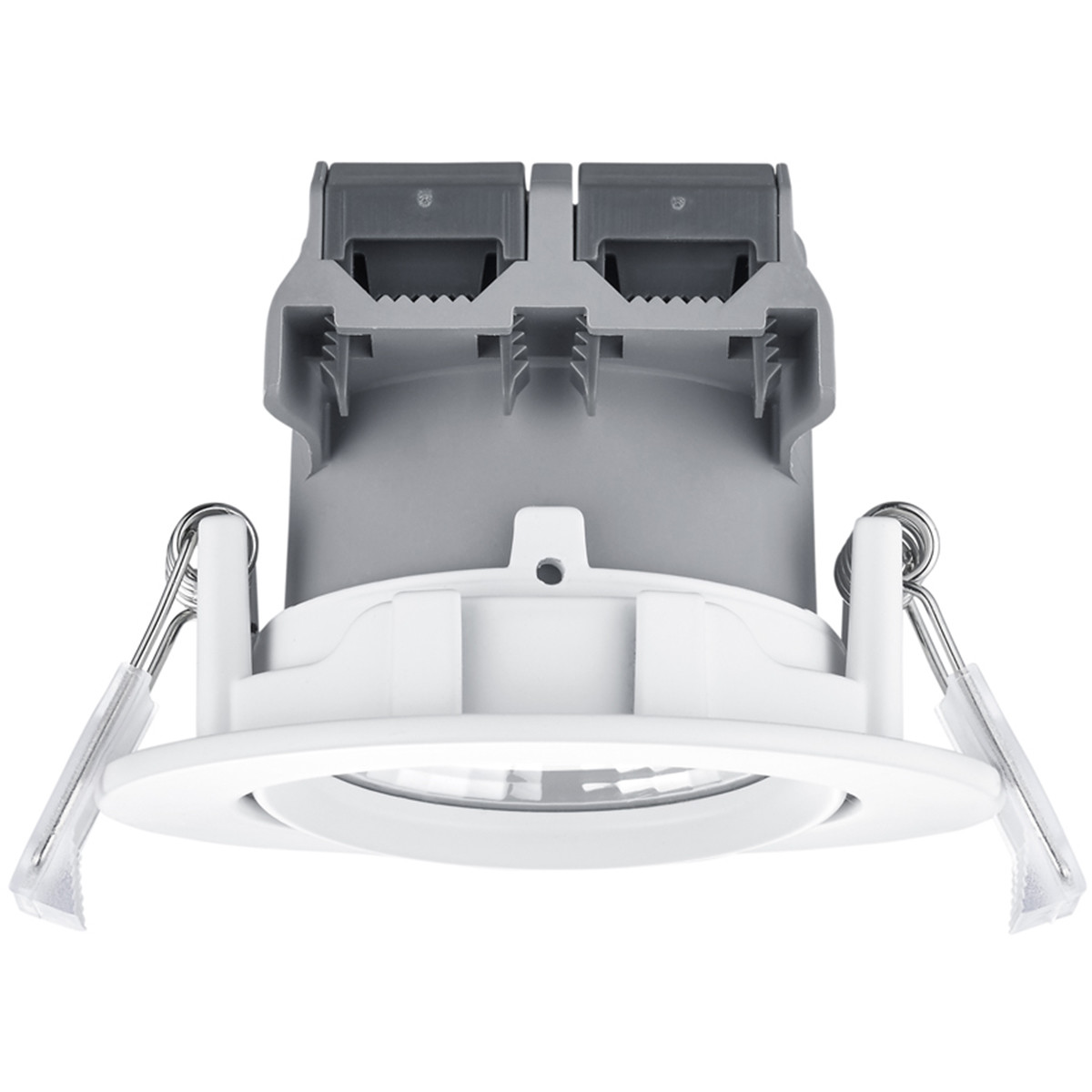 LED Spot - Einbaustrahler - Trion Paniro - Rund 5W - Dimmbar - Warmweiß 3000K - Matt Weiß - Aluminium - 80mm