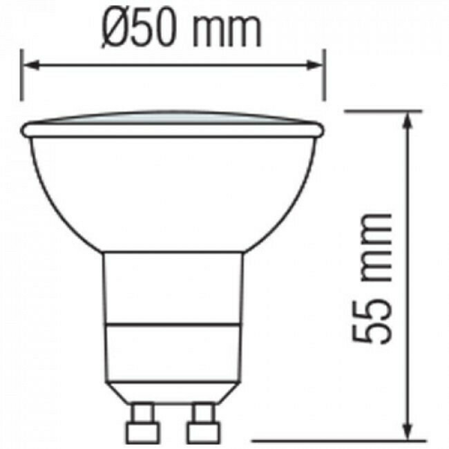 LED Spot Set - GU10 Fassung - Einbau Rund - Matt Schwarz - 4W - Warmweiß 3000K - Ø85mm