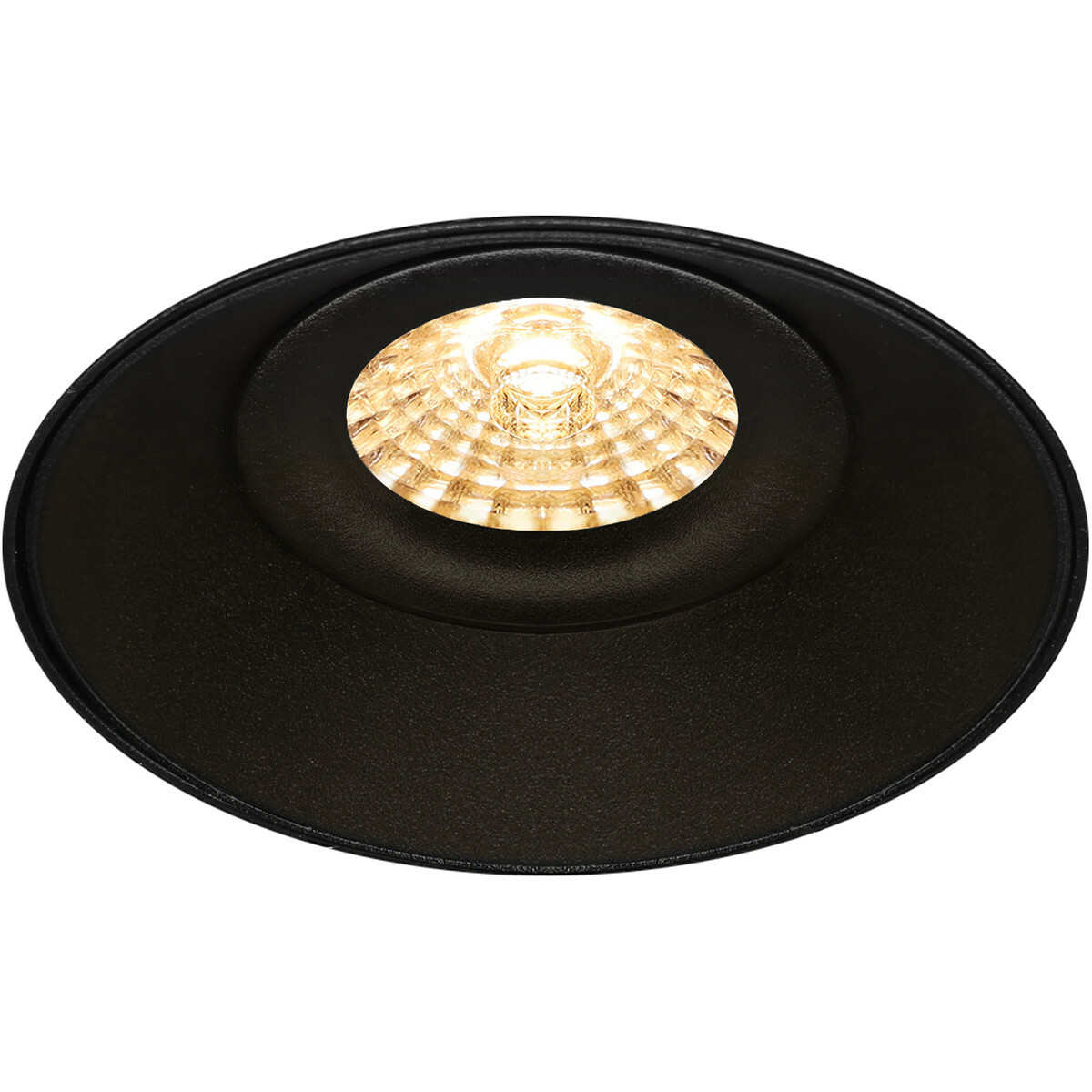 LED Spot Set - Pragmi Nivas Pro - GU10 Sockel - Dimmbar - Einbau Rund - Mattschwarz - 6W - Tageslicht 6400K - Trimless - Kippbar - Ø150mm