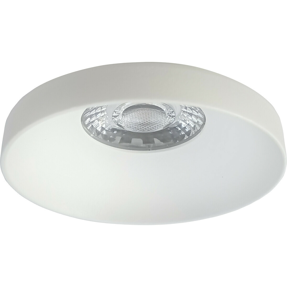 LED Spot Set - Pragmi Vrito Pro - GU10 Sockel - Einbau Rund - Mattweiß - 4W - Warmweiß 3000K - Ø82mm