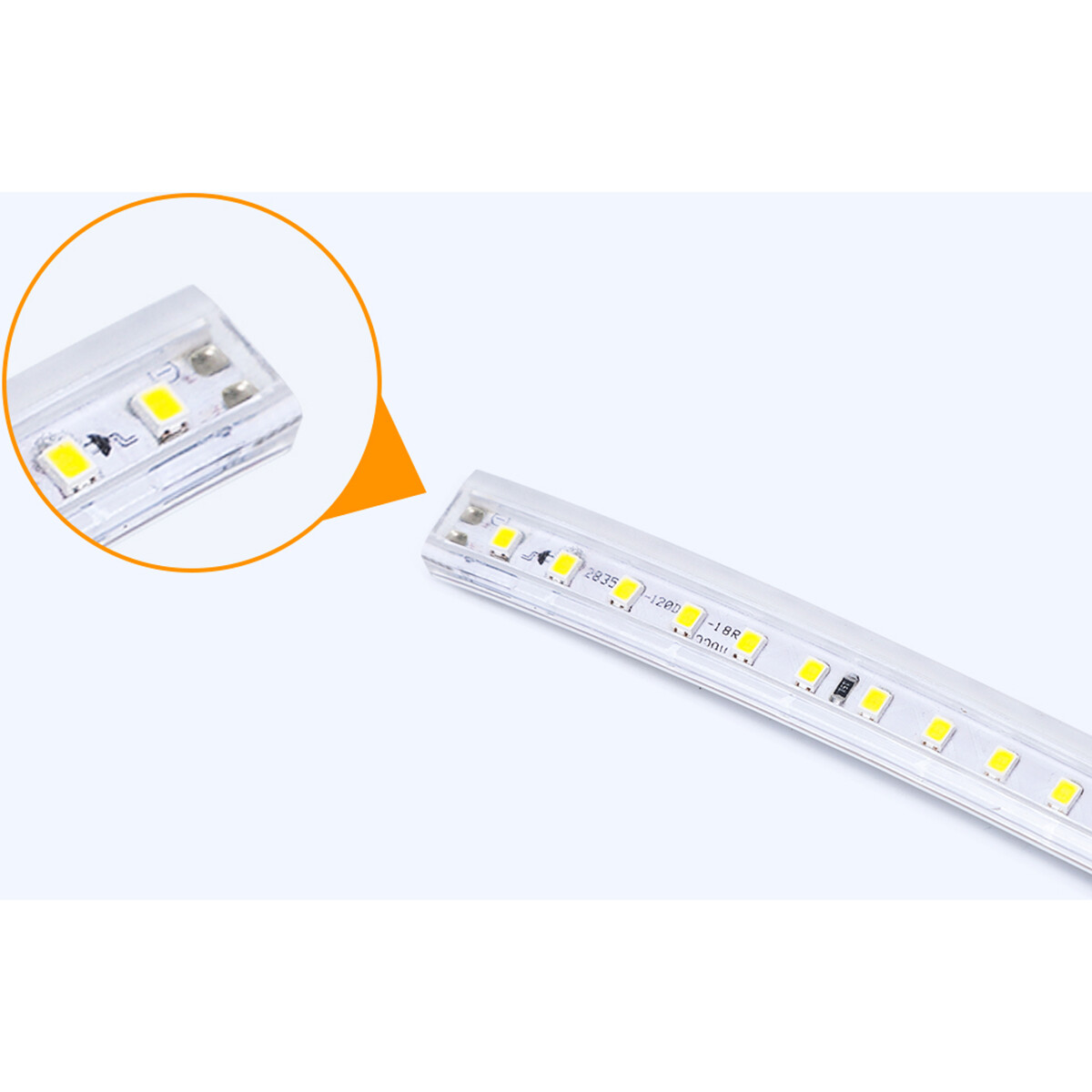 LED Strip - Aigi Stribo - 50 Meter - Dimmbar - IP65 Wasserdicht - Tageslicht 6500K - 2835 SMD 230V