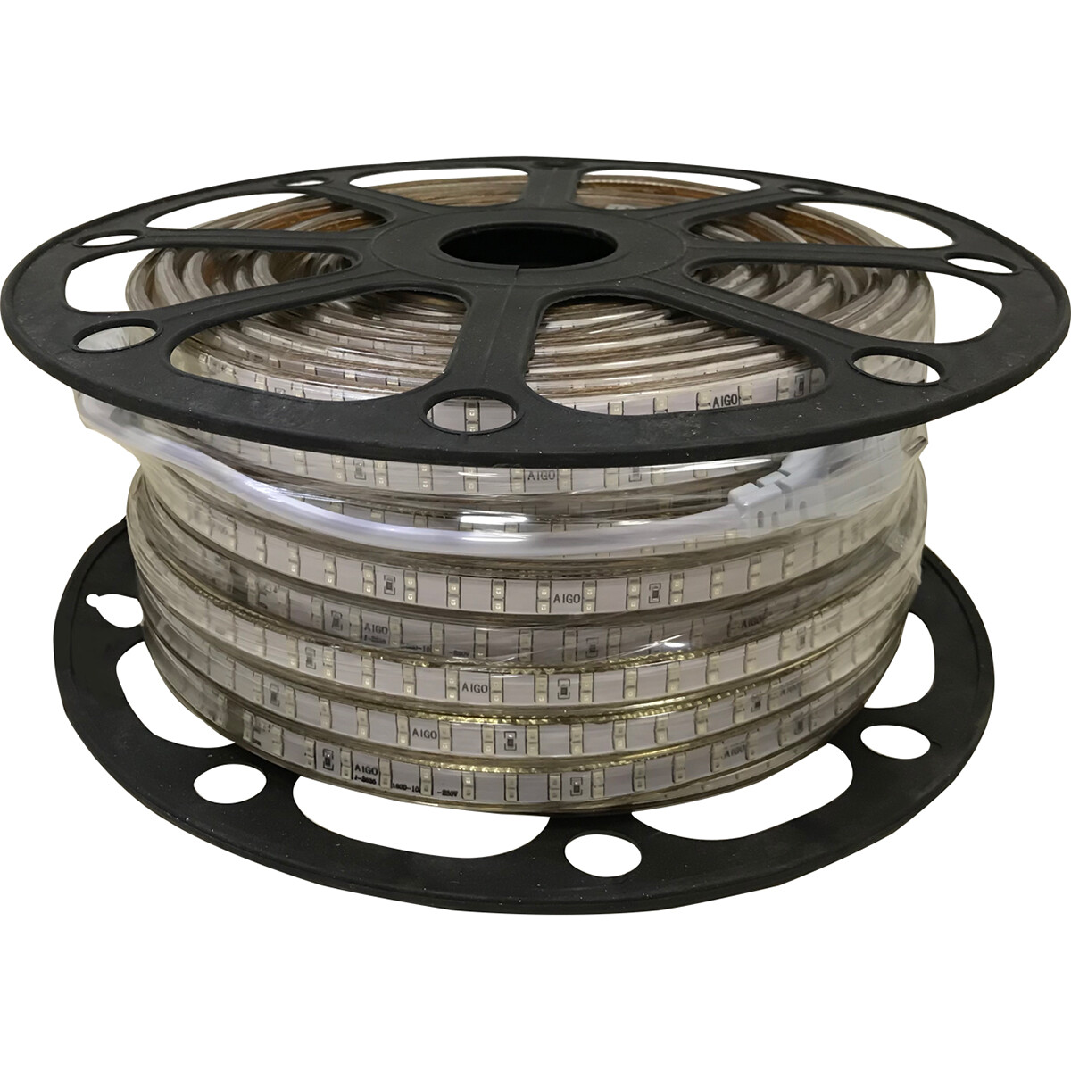 LED Strip - Aigi Strobi - 50 Meter - Dimmbar - IP65 Wasserdicht - Rot - 2835 SMD 230V