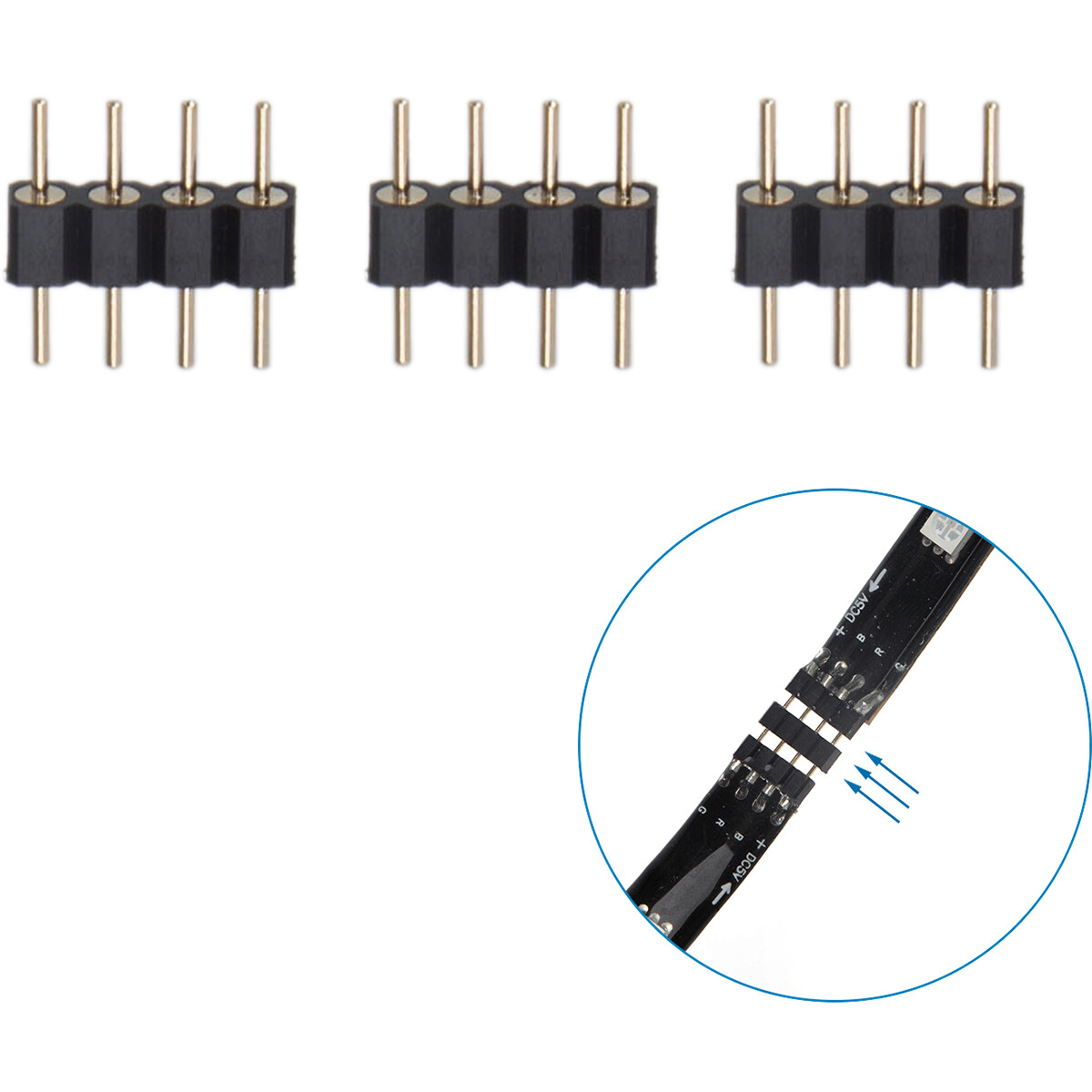 LED Strip Set TV-HintergRundbeleuchtung - Aigi Stippi - 4x0.5 Meter - RGB - USB-Stromversorgung - Fernbedienung - 5V