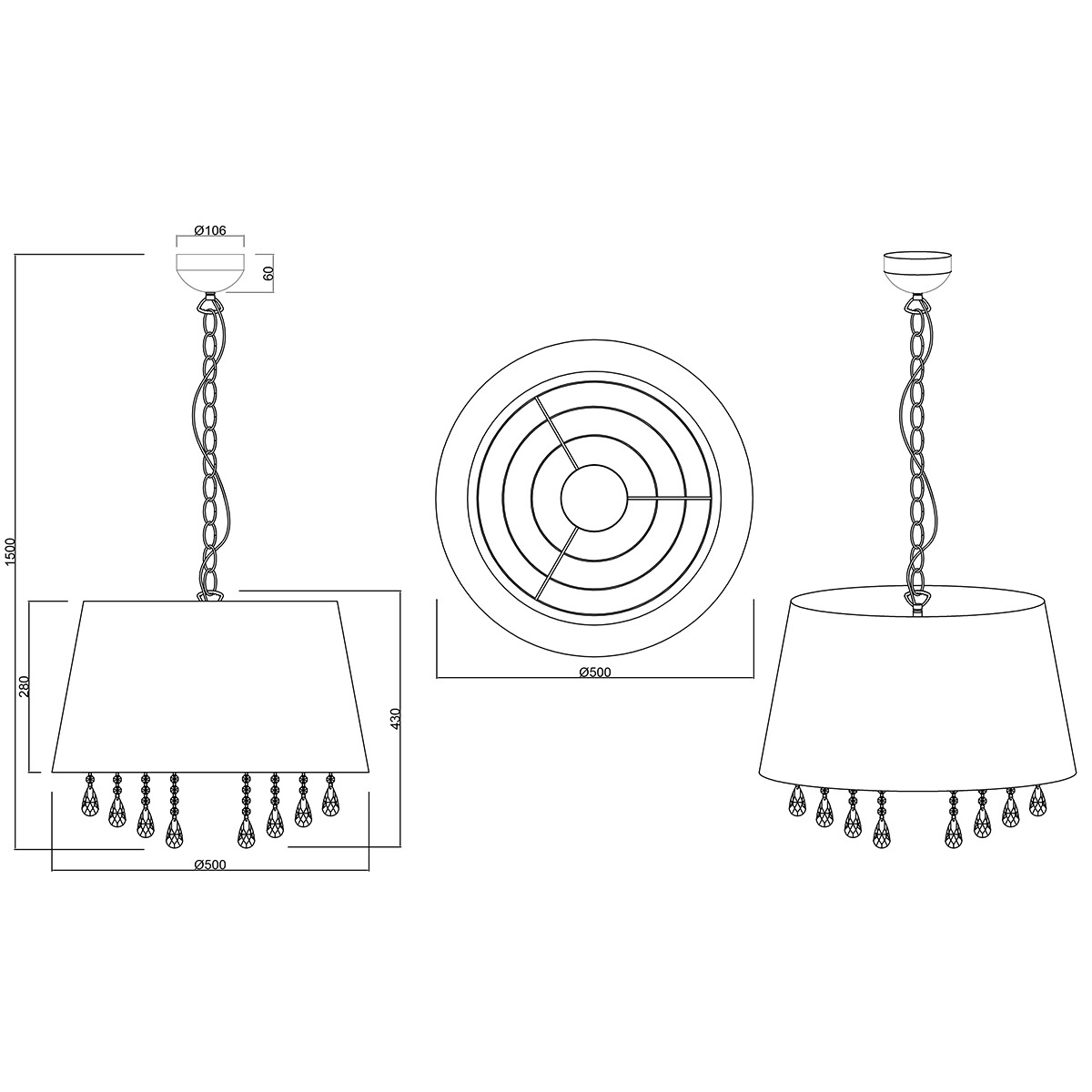 LED Tischlampe - Trion Lorena - E14 Sockel - Rund - Mattschwarz - Aluminium