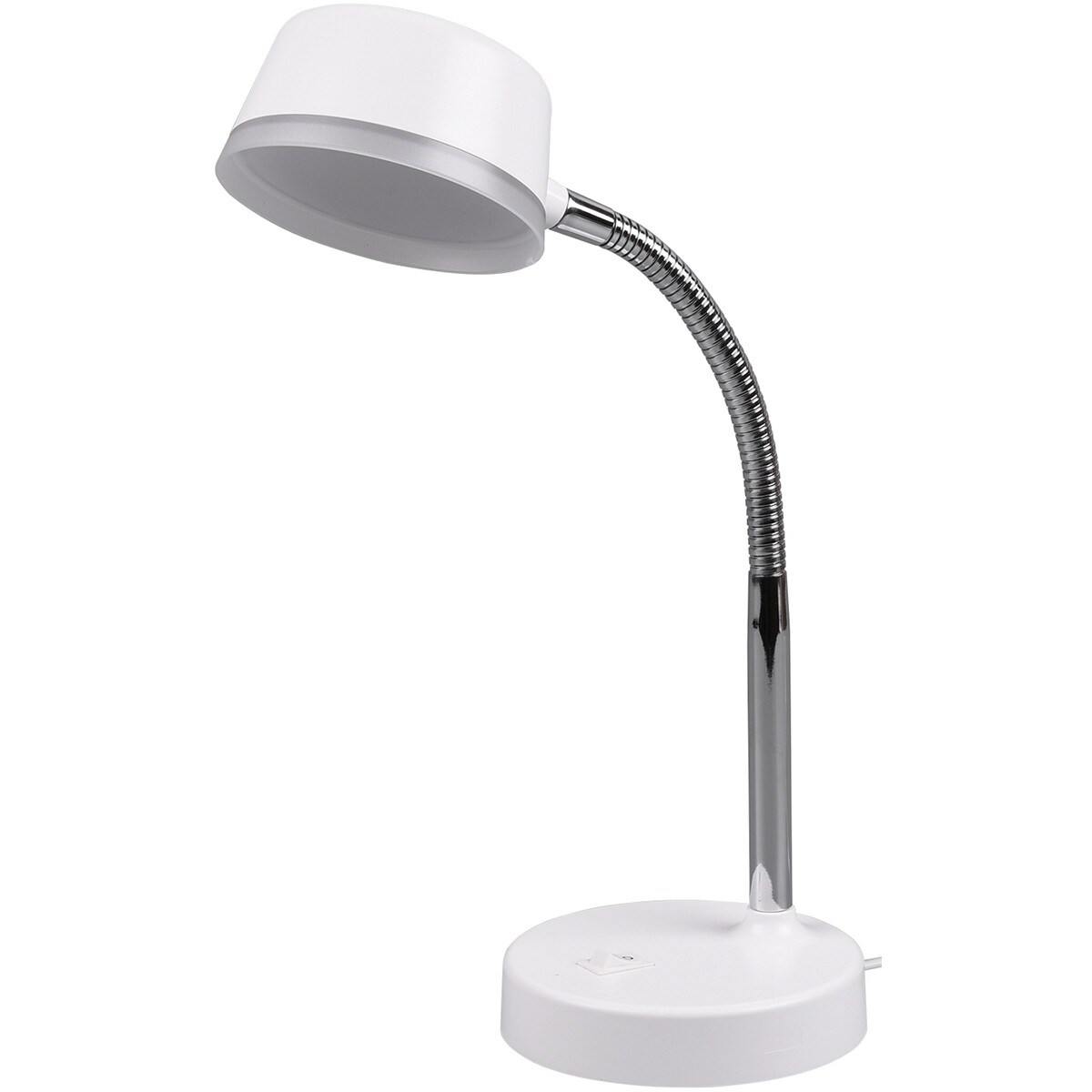 LED Tischlampe - Trion Kiki - 4W - Warmweiß 3000K - Rund - Mattweiß - Kunststoff