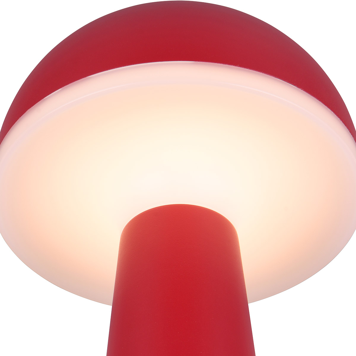 LED Tischleuchte - Trion Lungo - 2W - Anpassbare Farbe - Aufladbare Batterien - Rot - Gegossenes Aluminium