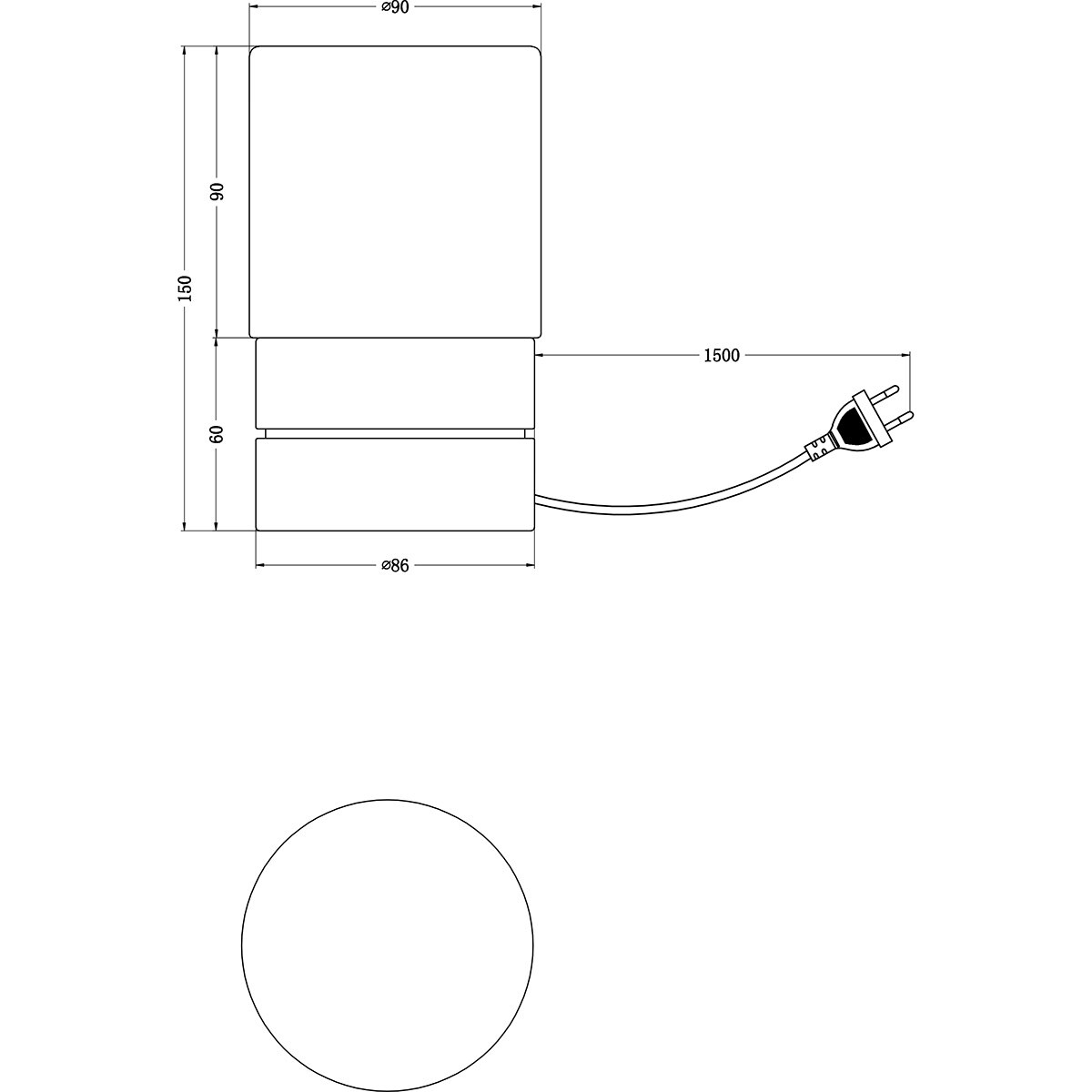 LED Tischleuchte - Trion Saidi - E14 Fassung - 1 Lichtpunkt - Matt Nickel - Metall - Weißes Glas