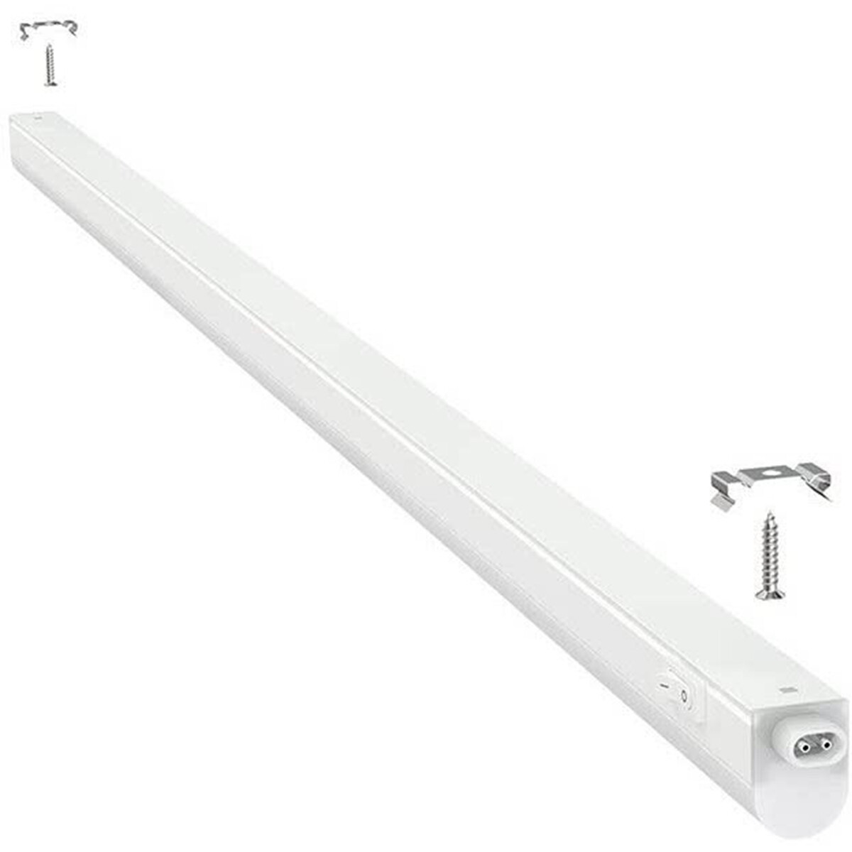 LED TL Leuchtstofflampe T5 mit Leuchtstofflampe - Aigi Timola - 120cm 1er - 14W - Tageslicht 6500K - Mattweiß - Kunststoff