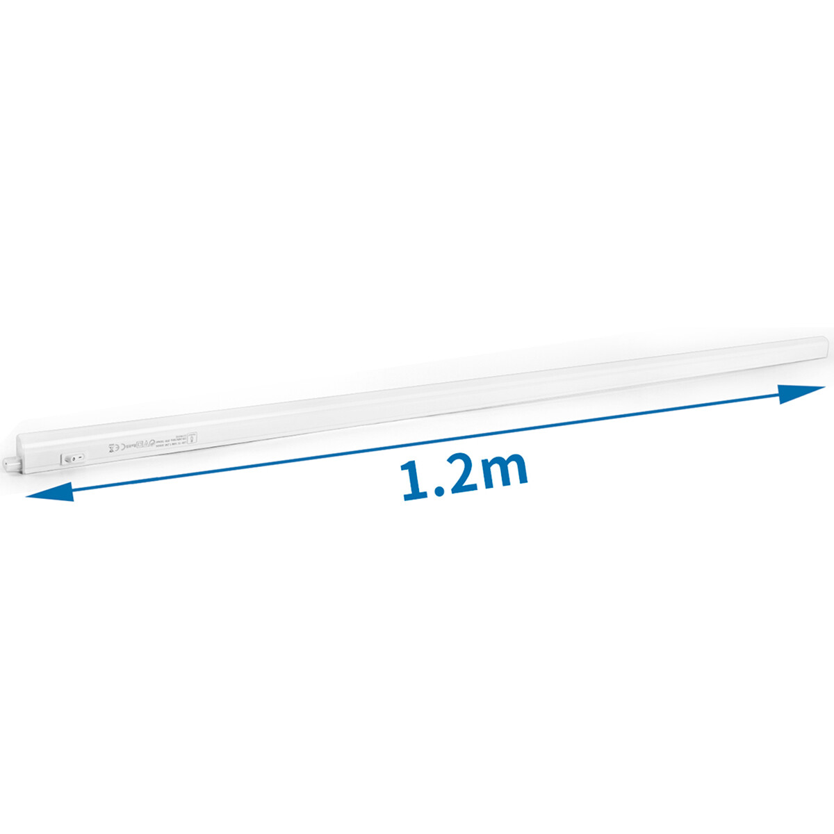 LED TL Leuchtstofflampe T5 mit Leuchtstofflampe - Aigi Timola - 120cm 1er - 14W - Tageslicht 6500K - Mattweiß - Kunststoff