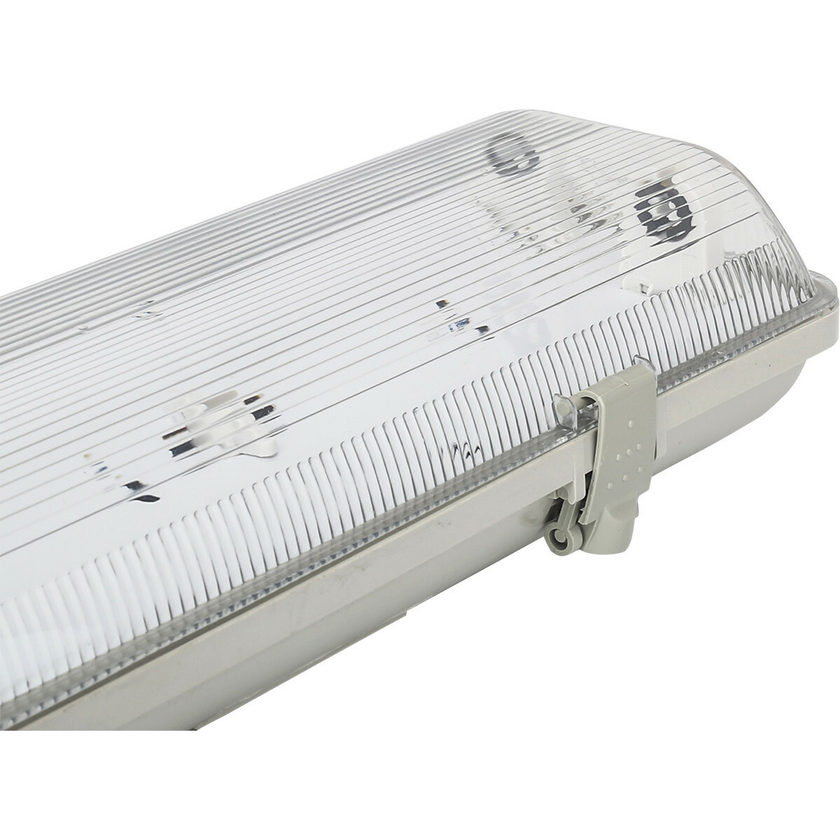 LED TL Feuchtraumleuchte mit T8 Röhre inkl. Starter - Aigi Hari - 120cm Doppelt - 32W - Kaltweiß 6400K - Wasserdicht IP65