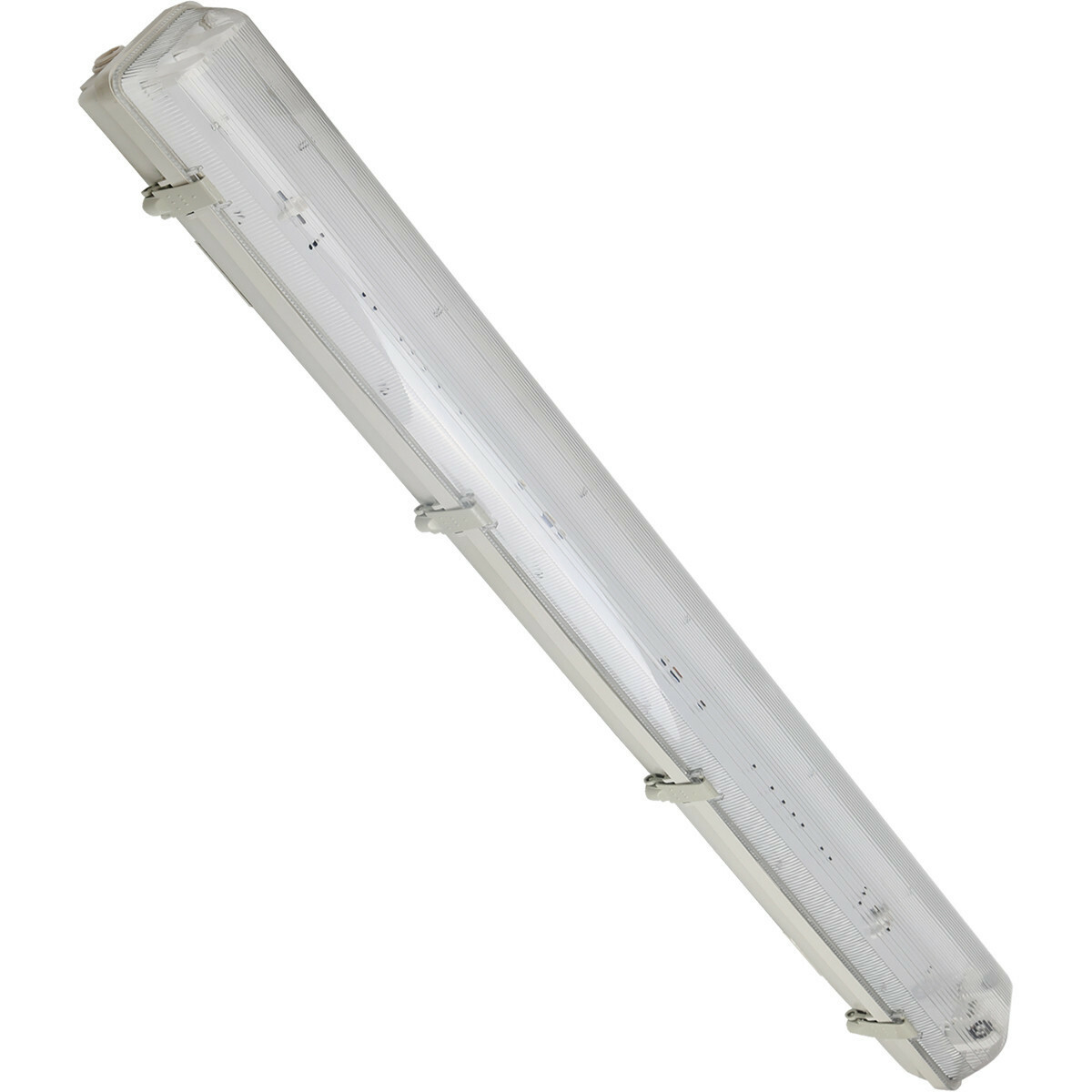 LED TL Feuchtraumleuchte mit T8 Röhre inkl. Starter - Aigi Hari - 120cm Doppelt - 32W - Kaltweiß 6400K - Wasserdicht IP65