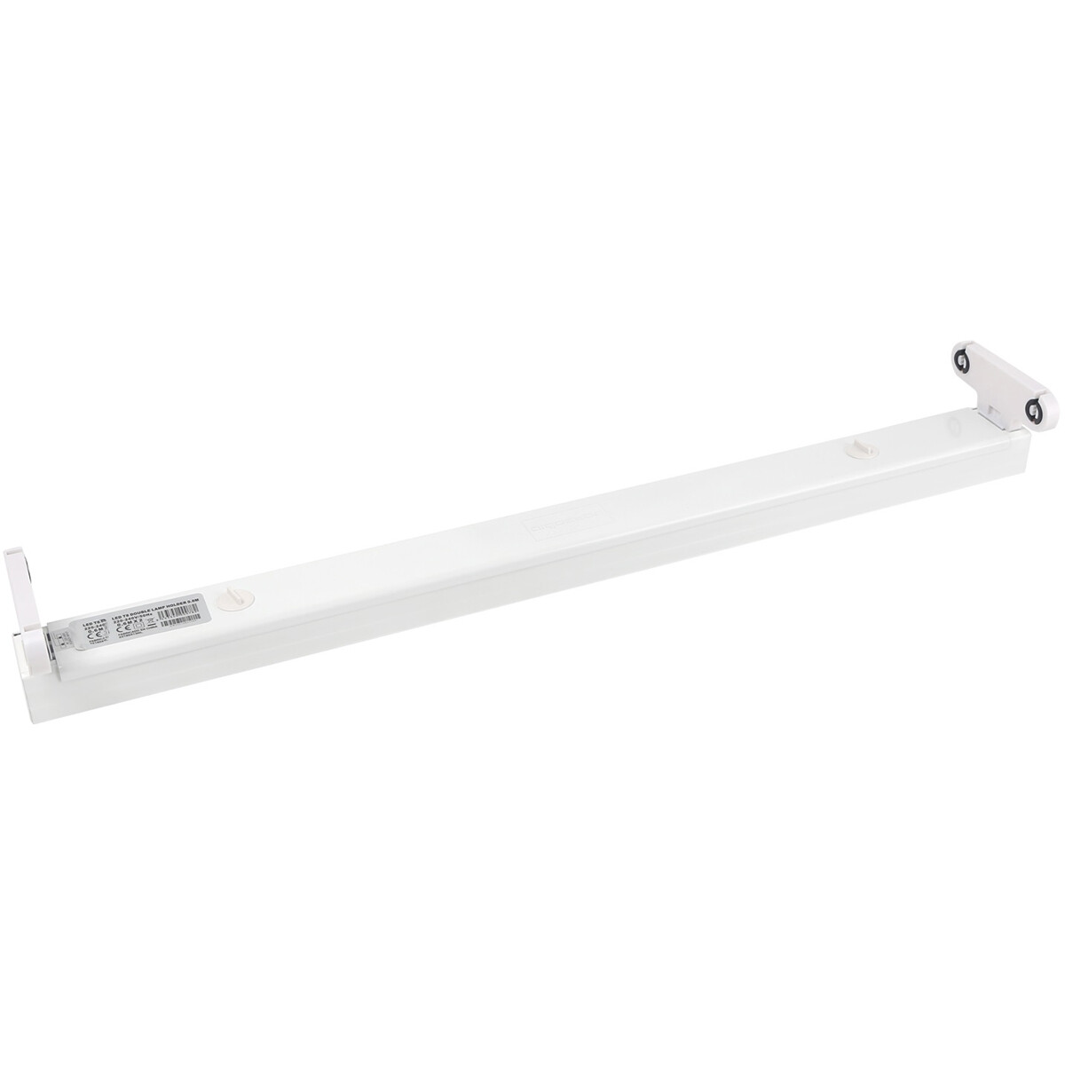 LED TL Feuchtraum-Wannenleuchte T8 - Aigi Dybolo - 60cm Doppel - IP20 - Matt Weiß - Stahl