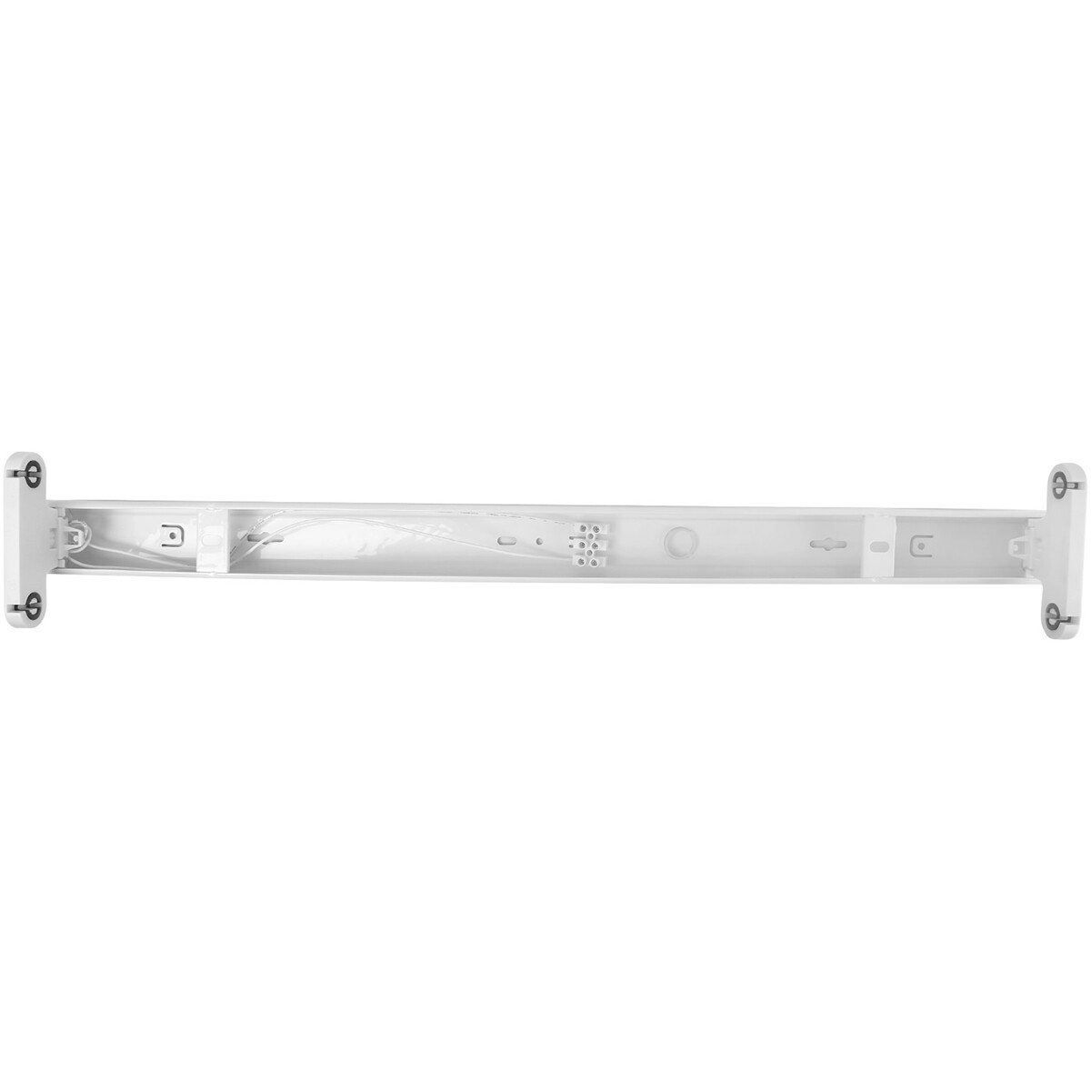 LED TL Feuchtraum-Wannenleuchte T8 - Aigi Dybolo - 60cm Doppel - IP20 - Matt Weiß - Stahl