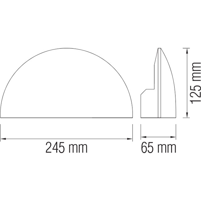 LED Außenwandleuchte - Assita - Aluminium Mattschwarz - 5.5W Universalweiß 4100K - Oval