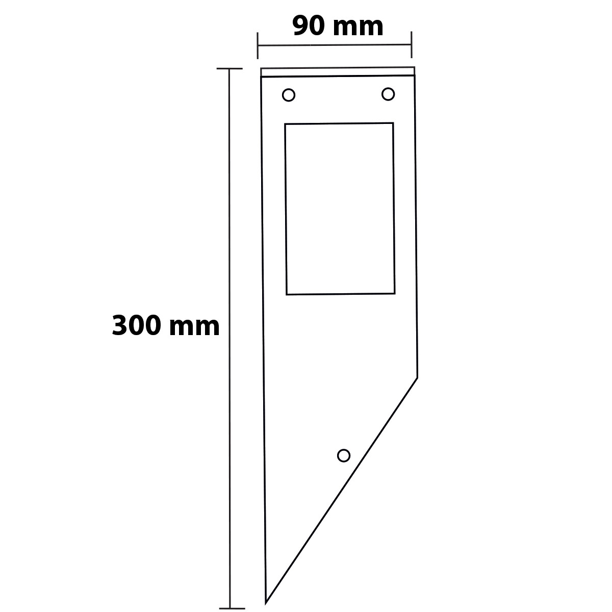 LED Gartenbeleuchtung - Außenleuchte - Kavy 1 - Wand - Aluminium Matt Schwarz - E27 - Quadrat