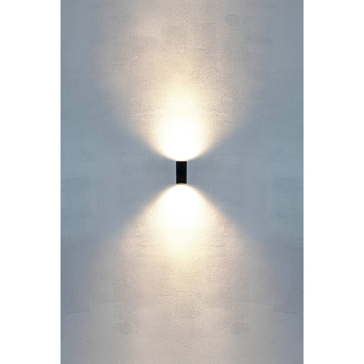 LED Außenwandleuchte - Sanola Hoptron XL - GU10 Sockel - Quadratisch - Mattschwarz - Aluminium