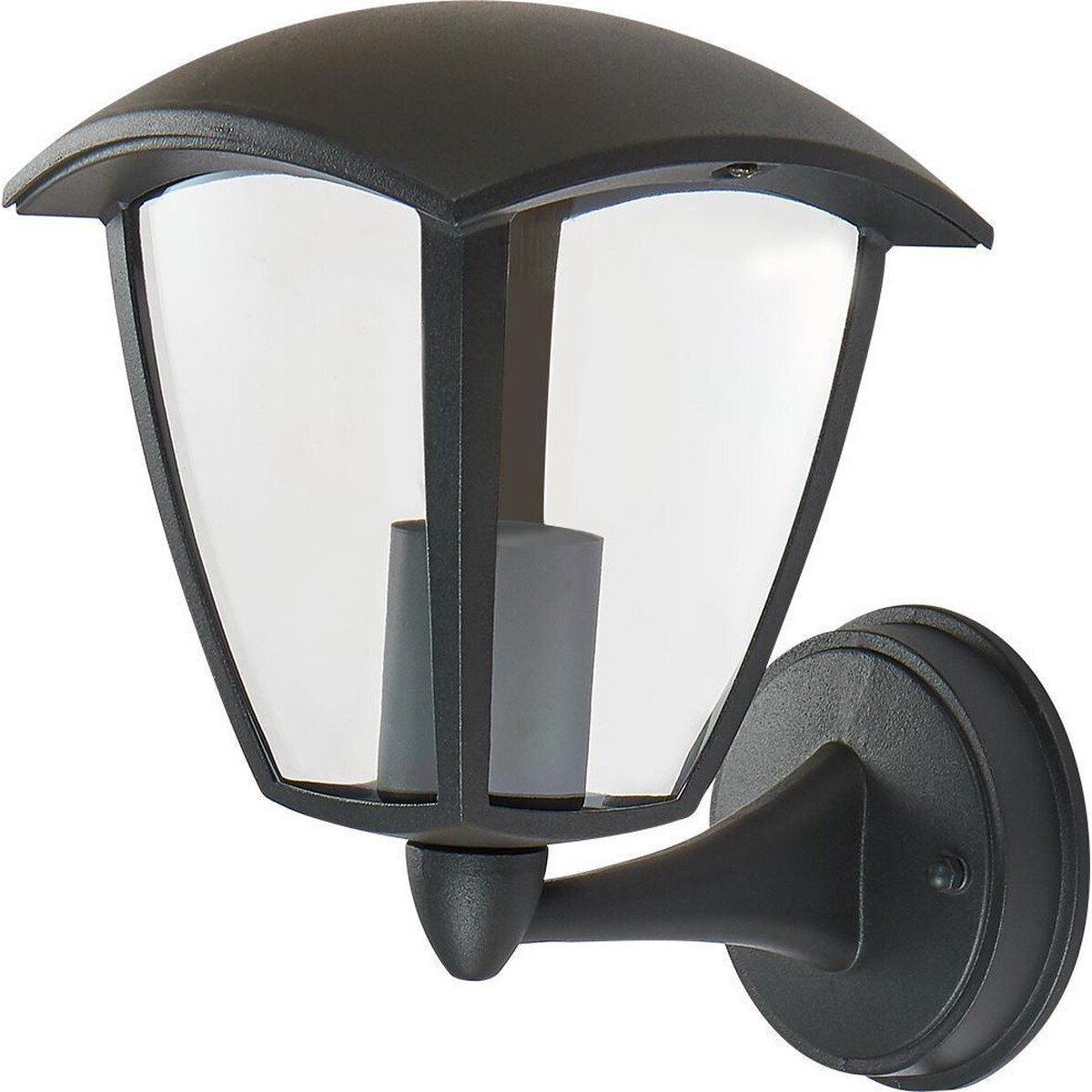 LED Außenwandleuchte - Sanola Ponci - E27 Sockel - Mattschwarz - Aluminium