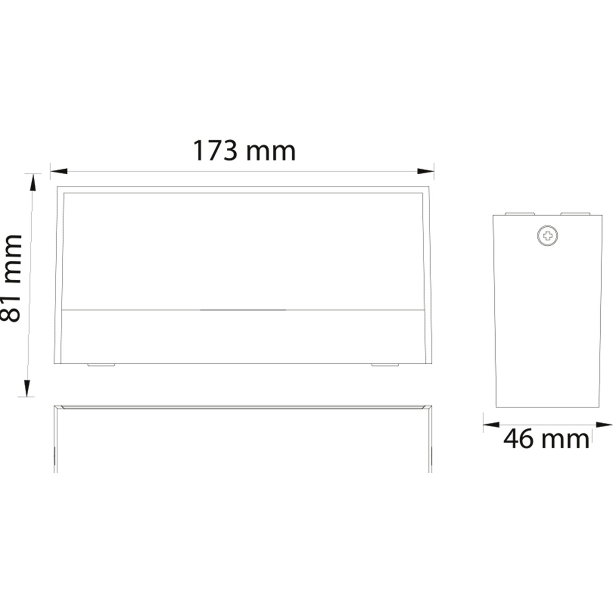 LED Außenwandleuchte - Andina - 9W - Universalweiß 4200K - Mattweiß - Kunststoff