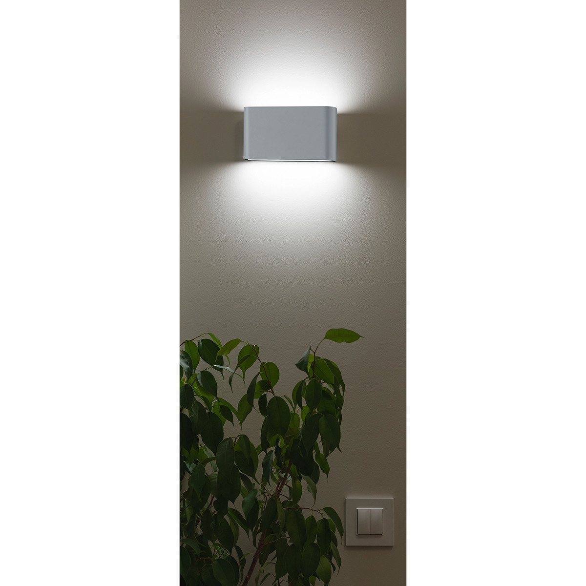 LED Außenwandleuchte - Trion Thino - 8W - Matt Titan - Aluminium