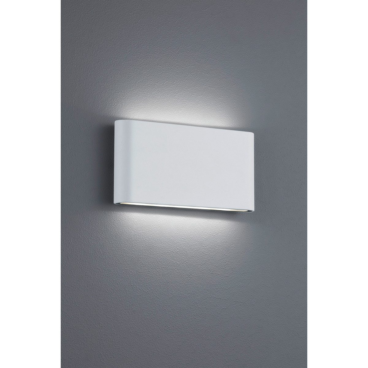 LED Außenwandleuchte - Trion Thino - 8W - Mattweiß - Aluminium