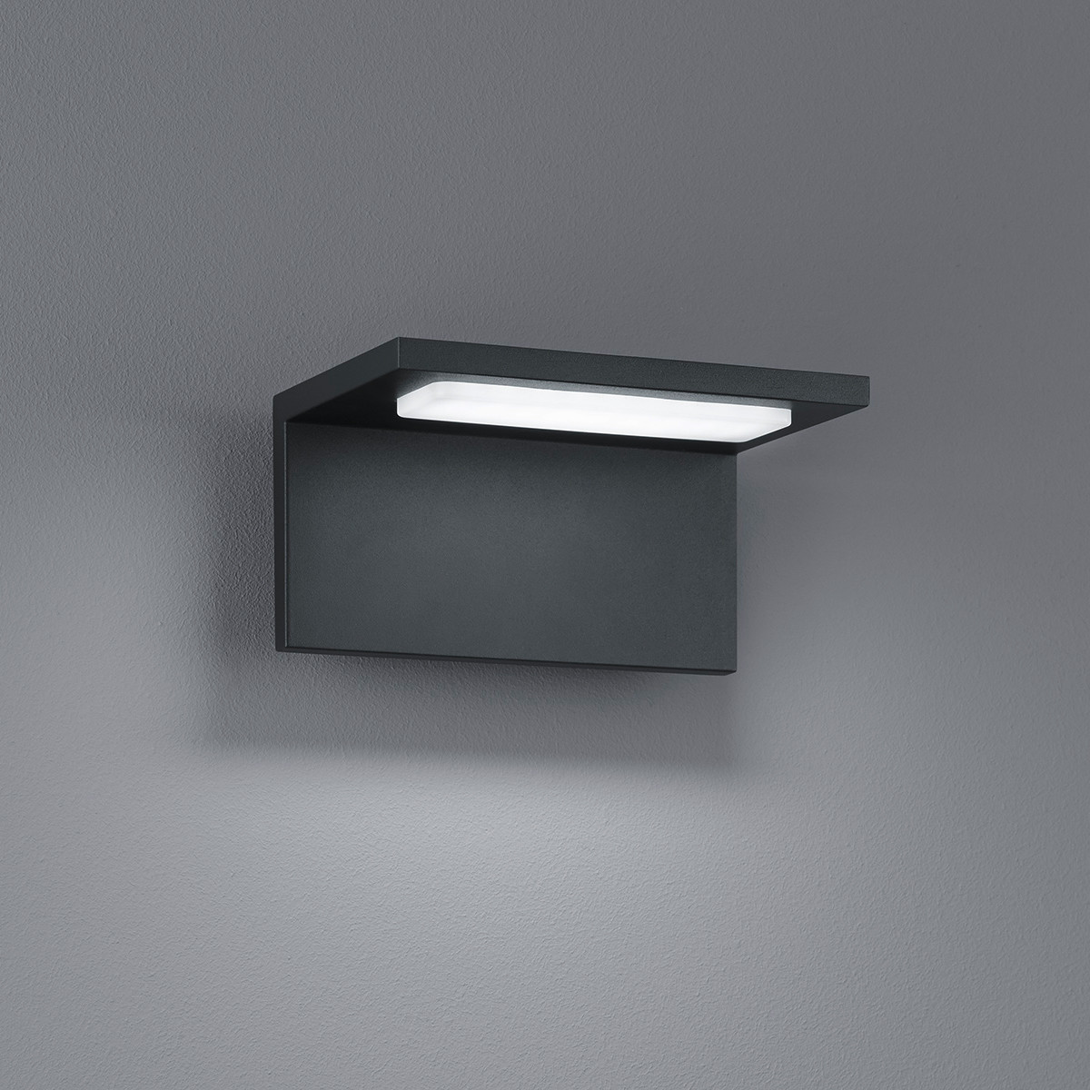 LED Außenwandleuchte - Trion Tovery - 6W - Mattschwarz - Aluminium