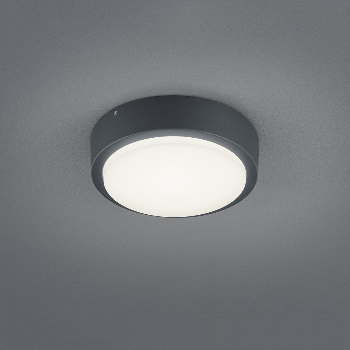 LED Außenwandleuchte - Trion Bagry - 8W - Mattschwarz - Aluminium