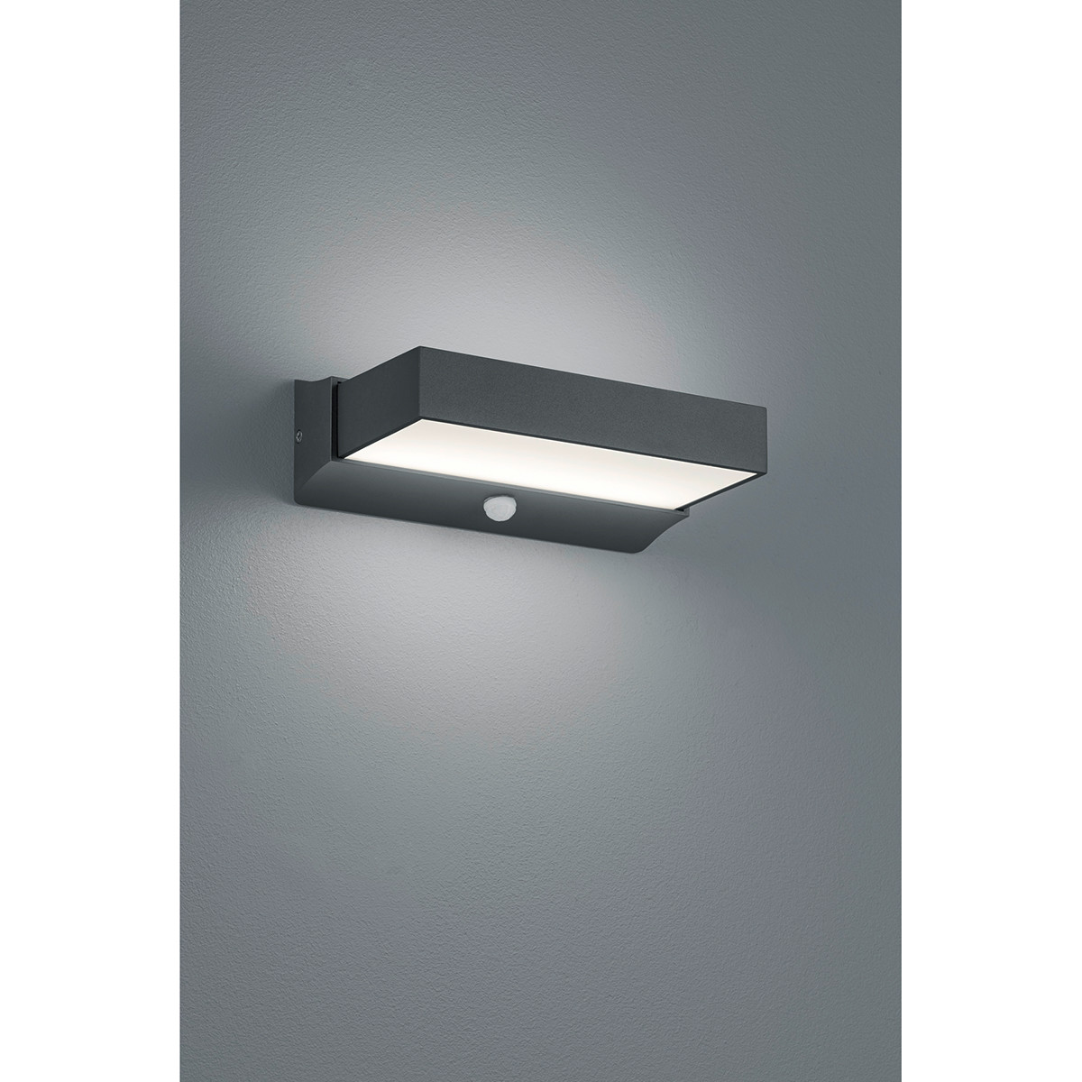 LED Außenwandleuchte - Trion Cuary - Bewegungsmelder - 11W - Mattschwarz - Aluminium