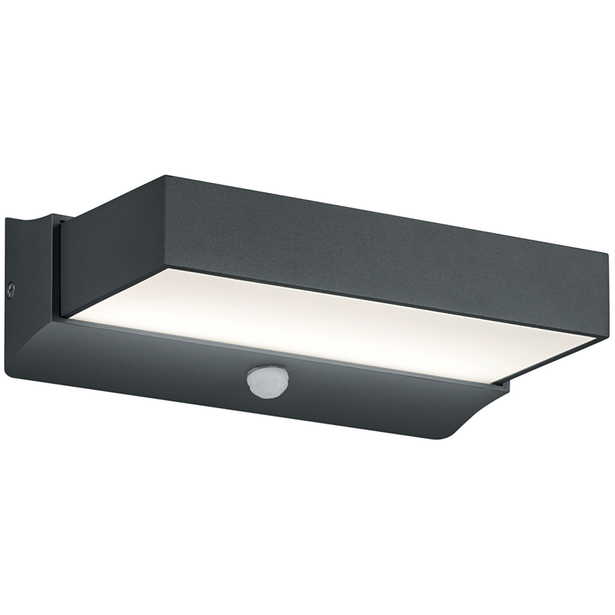 LED Außenwandleuchte - Trion Cuary - Bewegungsmelder - 11W - Mattschwarz - Aluminium