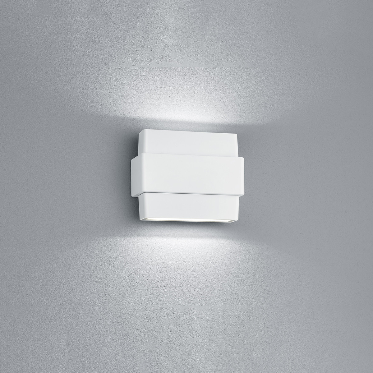 LED Außenwandleuchte - Trion Padony - 8W - Mattweiß - Aluminium