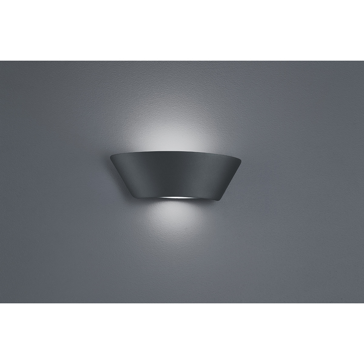 LED Außenwandleuchte - Trion Sacamon - 7W - Mattschwarz - Aluminium