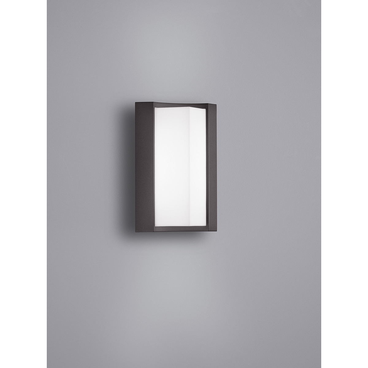 LED Außenwandleuchte - Trion Soane - 8W - Mattschwarz - Aluminium