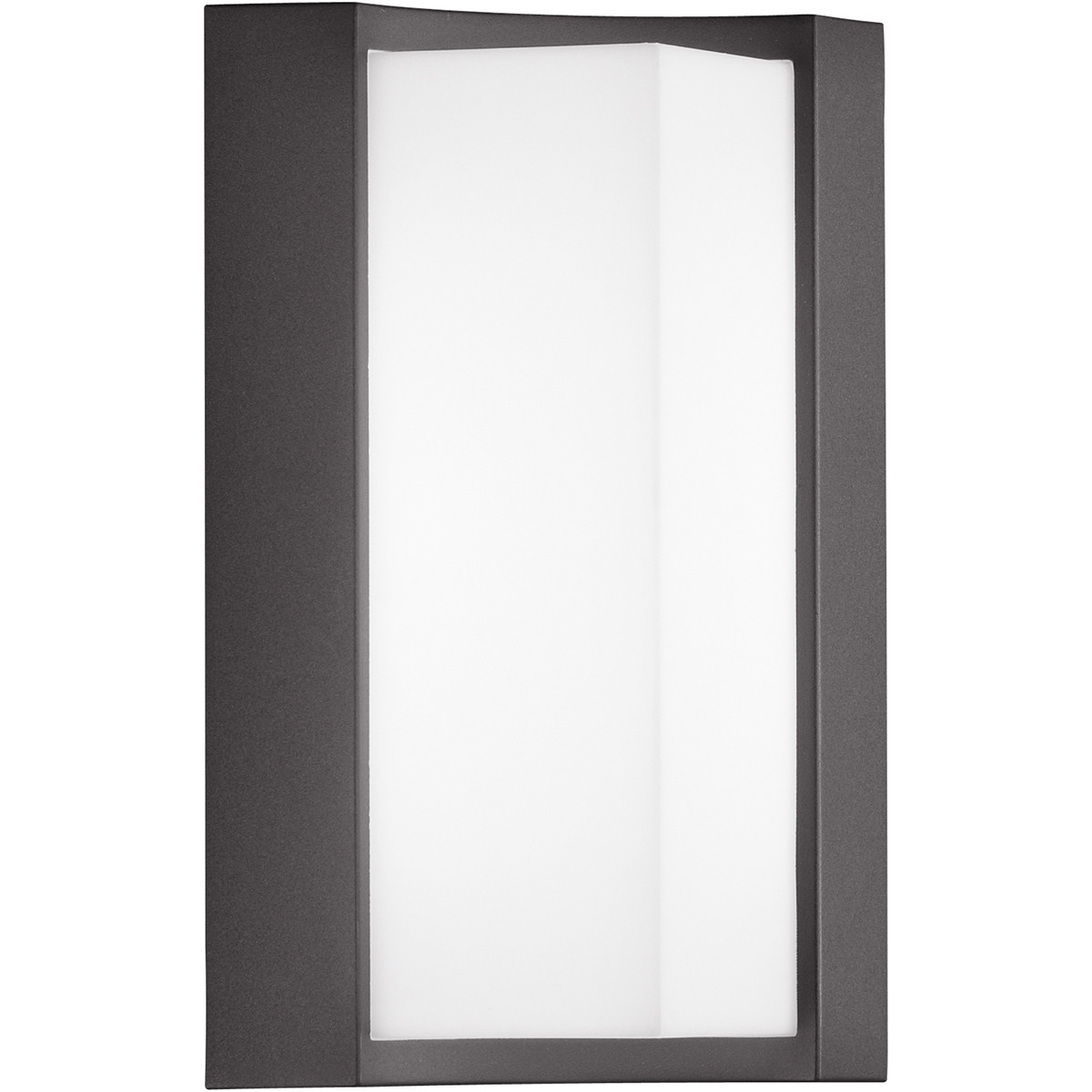 LED Außenwandleuchte - Trion Soane - 8W - Mattschwarz - Aluminium