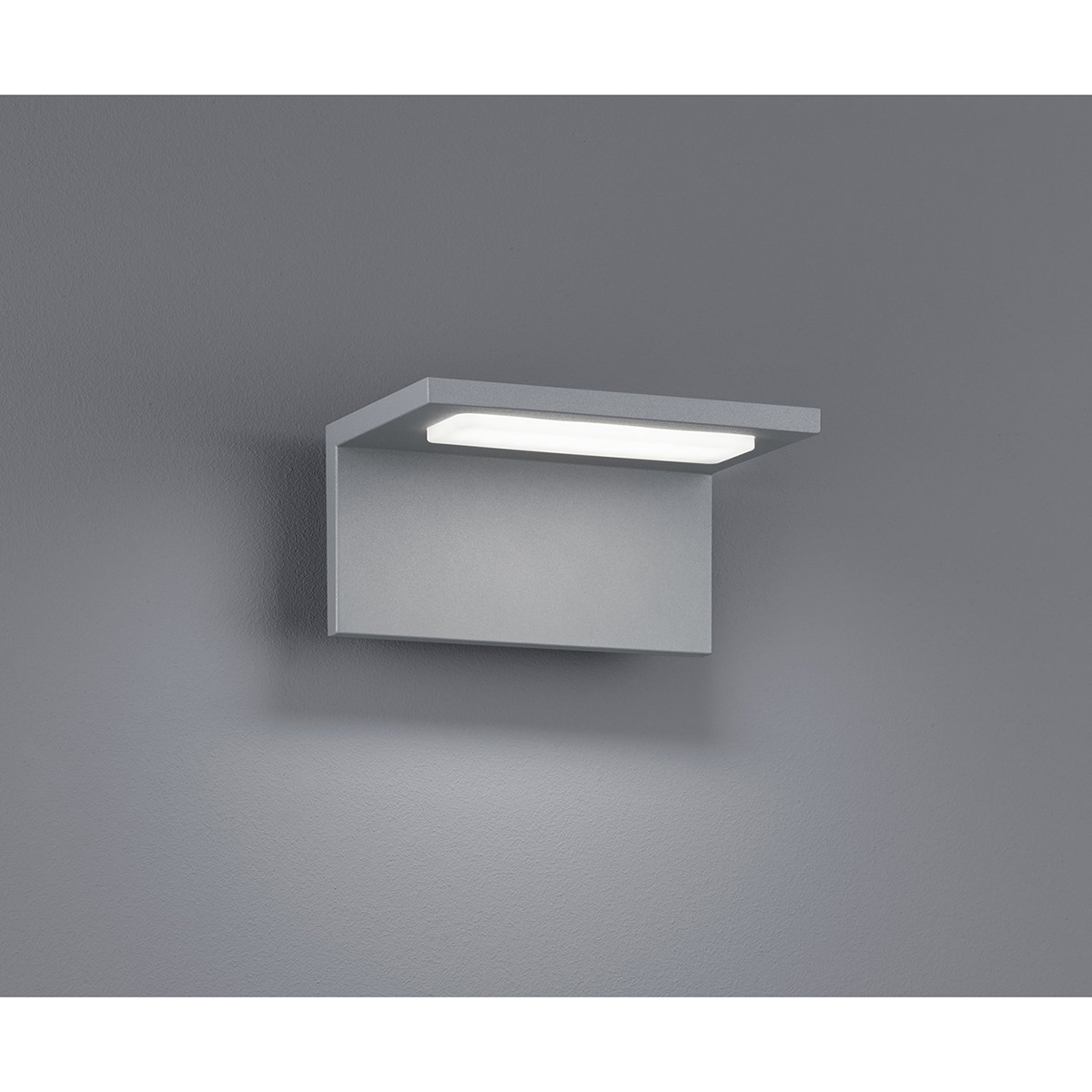 LED Außenwandleuchte - Trion Tovery - 6W - Matt Titan - Aluminium