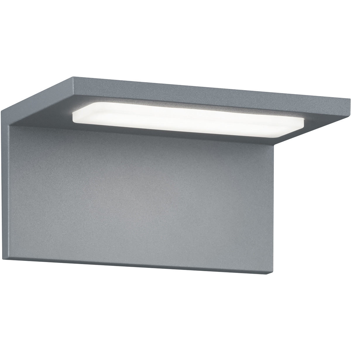 LED Außenwandleuchte - Trion Tovery - 6W - Matt Titan - Aluminium