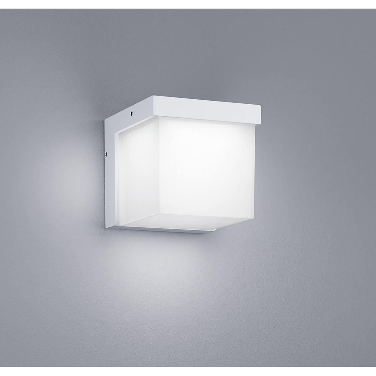 LED Außenwandleuchte - Trion Yanely - 3W - Mattweiß - Aluminium