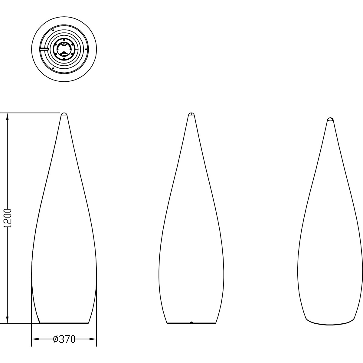 LED Gartenbeleuchtung - Stehlampe - Trion Palina - 4.5W - Warmweiß 3000K - RGBW - Dimmbar - Oval - Matt Weiß - Kunststoff