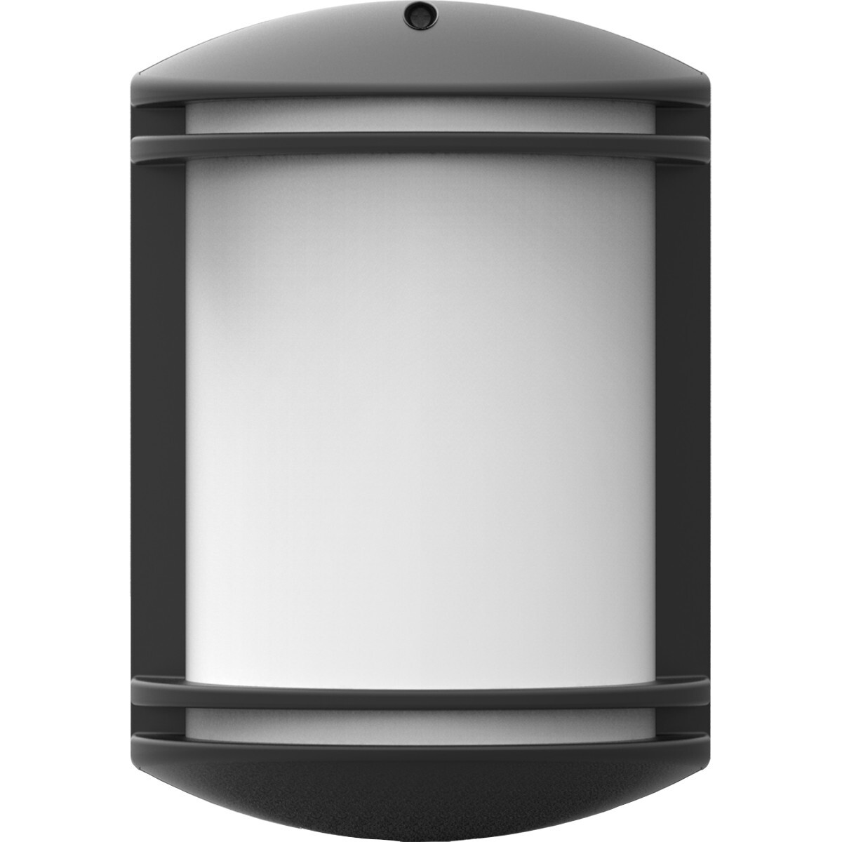 LED Pollerleuchte - Achina 4 - Kunststoff Mattschwarz - E27 Sockel - Oval