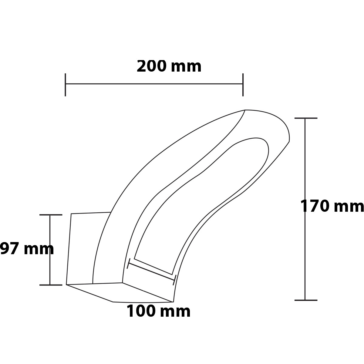 LED Gartenbeleuchtung - Wandleuchte - Supry - 15W - Neutralweiß 4200K - Mattschwarz - Aluminium